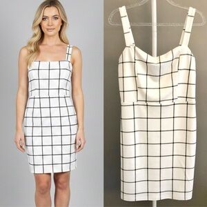 APRICOT Minimalist Feminine White Camisole Summer Festival Mini Dress. Medium